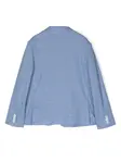 Однобортный блейзер строгого кроя Fay Kids, синий - фото 2