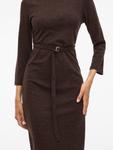 Платье VILA, темно-коричневый - фото 7