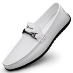 Лоферы мужские белый Wen Nai - фото 3