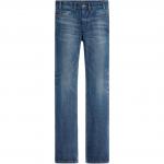 Французские джинсы средней посадки CELINE, потертый синий - фото