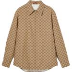 GUCCI Рубашка Monogrammed Collared Zip Up Jacket - фото 3