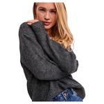 Свитер Vero Moda Le File V Neck, серый - фото 4