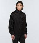 Техническая шелковая куртка с капюшоном Prada, черный - фото 3