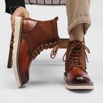 Мужские ботинки Cahhrrn X Martin Boot Men Beige Weishibangwei - фото 5