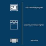 Миски для круп nature collection, 6 шт. Creatable, синий - фото 3