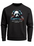 Neverless Свитшот 'Panda DJ' в черном цвете - фото