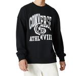 Толстовка Men's Converse Alphabet Logo Printing Round Neck Pullover Black, черный - фото 3