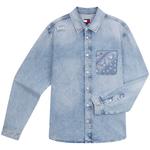 Рубашка Unisex Denim Blue 1AB Tommy Hilfiger, синий - фото