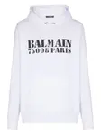Худи с логотипом BALMAIN, белый - фото