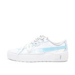 PUMA Smash Platform Light Blue Light Step Abrasion Resistant Low top Skateboard Shoes Unisex White Blue - фото