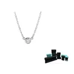 TIFFANY & CO. Унисекс серебряное колье с бриллиантами - фото