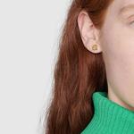 GUCCI Серьги-гвоздики Icon 18K Gold - фото 5