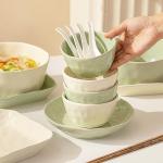 Modengzhufu Набор посуды Cream And Mint Color Combination с кастрюлей, 0 предметов - фото 3