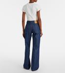 Прямые джинсы со средней посадкой Ami Paris, индиго - фото 3