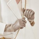 Вязаные перчатки Women's ELLE, oat - фото 10