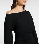 Платье макси на одно плечо Etta Altuzarra, черный - фото 4