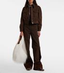 Высокие прямые джинсы Dries Van Noten, Brown - фото 2