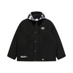 Куртка с капюшоном *A Bathing APE с камуфляжным принтом Aape, черный - фото