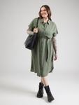 Платье-рубашка Vero Moda Curve VMBumpy, темно-зеленый - фото 2