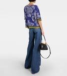 Топ с принтом Etro, синий - фото 3