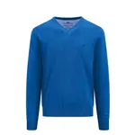 Свитер Fynch Hatton Superfine v neck, синий - фото