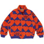 Куртка Heart pattern Fleece Jacket HUMAN MADE, синий - фото 6