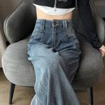 Джинсы женские HELEH, BLW9910 Ностальгический синий [Звездное небо] - фото 4