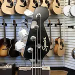 Бас-гитара Squier Paranormal Rascal HH Metallic Black с металлической окраской грифа в тон корпуса - фото 7