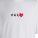 Футболка HUGO BOSS белая с принтом логотипа Hugo - фото 8