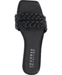 Женские сандалии Sawyerr Wide Width Braided Square Toe Journee Collection, черный - фото 4