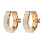 Серьги-кольца Kira Logo с декоративной вставкой TORY BURCH - фото 2