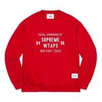 Свитер x wtaps crewneck 'red white' Supreme, красный - фото