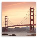 Картины на холсте Feeby San Francisco Brücke, оранжевый - фото 3