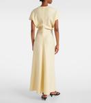 Макси-платье с драпировкой Toteme, Straw - фото 3