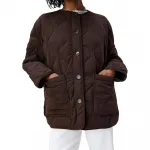 Куртка Object Allie padded, коричневый - фото 5