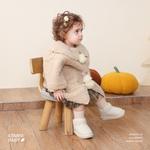 Детские зимние ботинки для дошкольников EBMINI, бежевый - фото 5