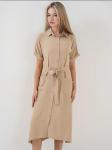 Bigdart Платье в верблюжьем цвете - фото 4