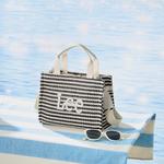 Lee Плетеная соломенная сумка через плечо, Black White - фото 10