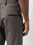 Canali straight-leg wool trousers, серый - фото 5