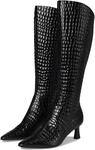 Ботинки Naturalizer Women's Deesha - Wide Calf Boot, Black Leather - фото