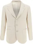 Однобортный пиджак Brunello Cucinelli, кремовый - фото