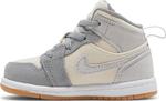 Кроссовки Air Jordan 1 Mid SE TD Coconut Milk Particle Grey, кремовый - фото 3