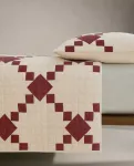 Плед Zara Home Padded Christmas Patchwork, светло-бежевый - фото 4