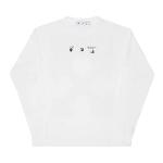 Футболка Off-White Blue Marker Double Sleeve Tee 'White/Blue', белый - фото 2