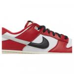 Кроссовки Nike Dunk Low Split - Chicago, белый/красный/черный - фото 5