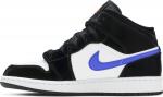 Кроссовки Air Jordan 1 Mid GS Black Racer Blue, черный - фото 3