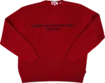 Свитер Supreme x Comme des Garçons Shirt, красный купить по цене