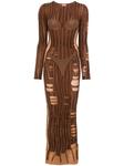 Diesel платье макси M-Calimera, коричневый - фото