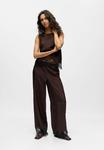 Брюки Object Trousers, Seal Brown/Brown - фото 4