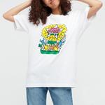 Футболка Keith X унисекс белая Uniqlo, белый - фото 2